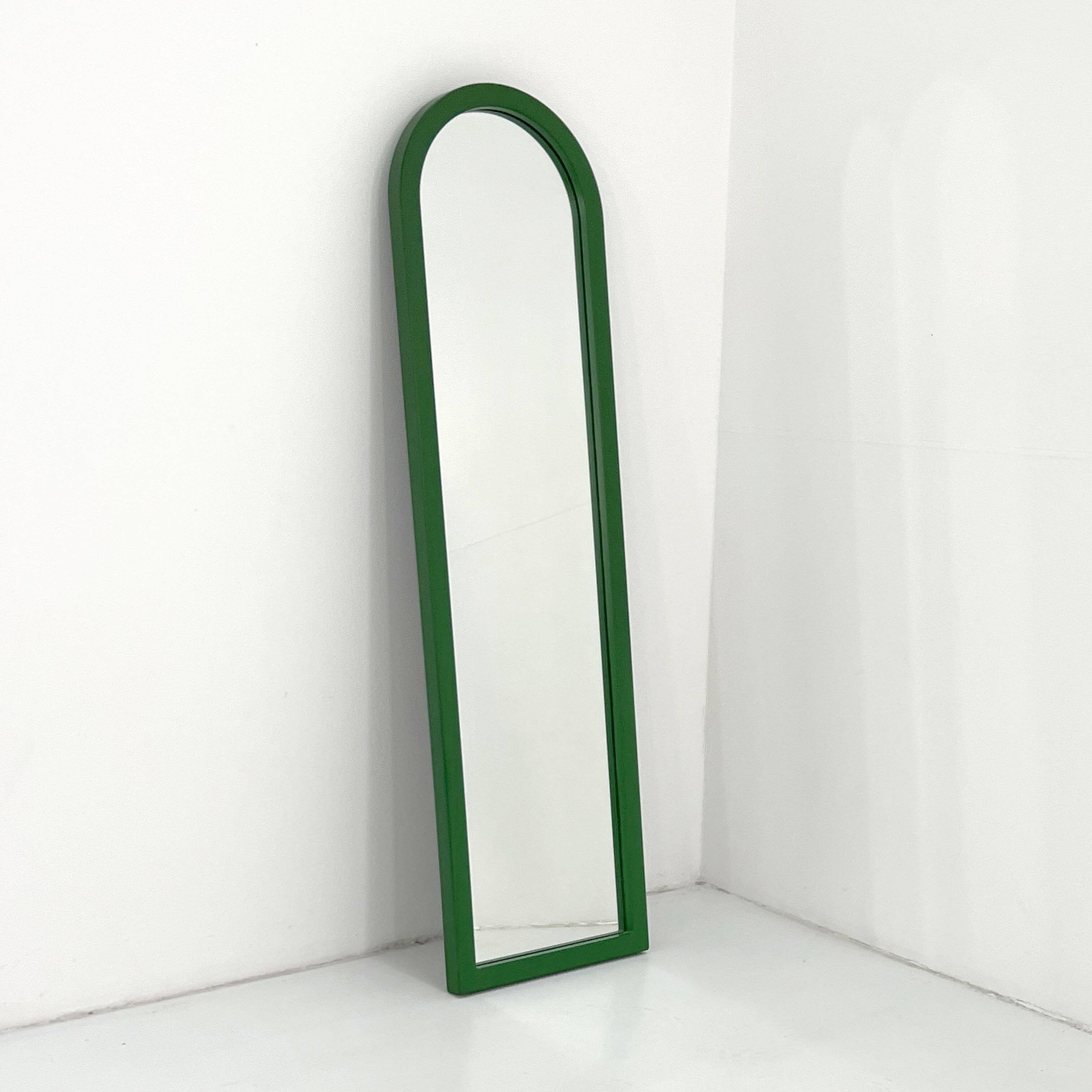 Green mirror by Anna Castelli Ferrieri for Kartell 1980