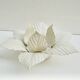 White flower wall light in metal Masca Italy 1970s