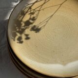 Set of 6 stoneware plates Village France D24