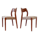 Pair of Niels Otto Moller 71 Scandinavian chairs