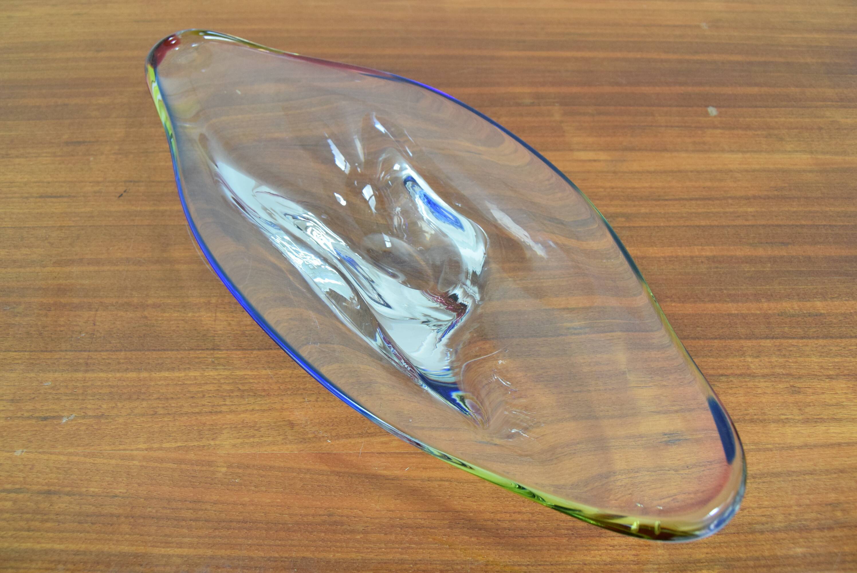 Mid -Century Glass Bowl/Bohemia Glass, 1960´s