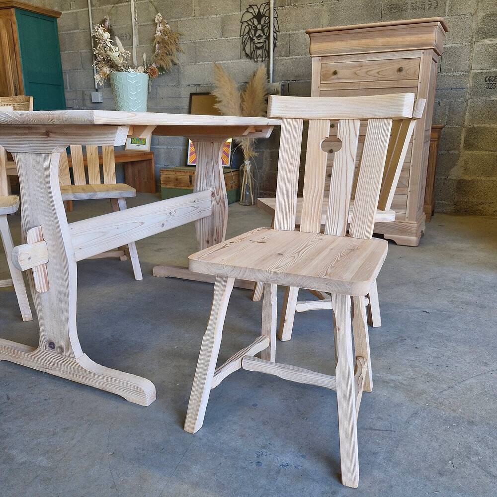 Solid pine table and chairs set