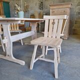 Solid pine table and chairs set