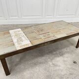 Roger Capron coffee table, green gray tones