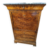 Louis-Philippe style walnut burl secretary, 19th century.