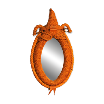 1950s rope wall mirror