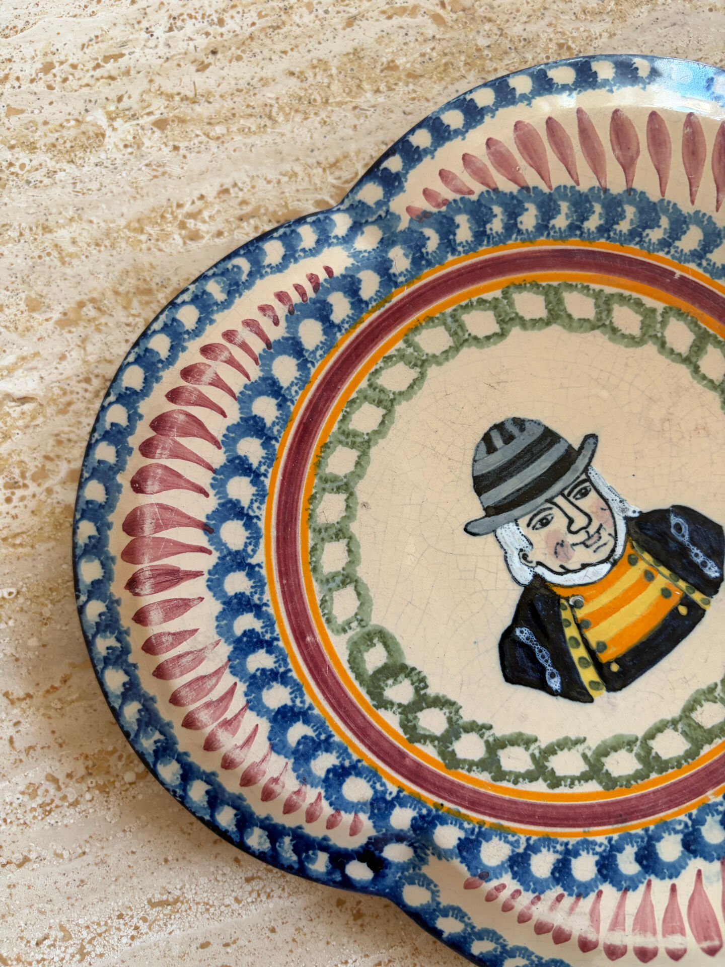 Henriot Quimper ceramic table mat