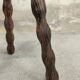 Tabouret vintage tripode pieds perlés
