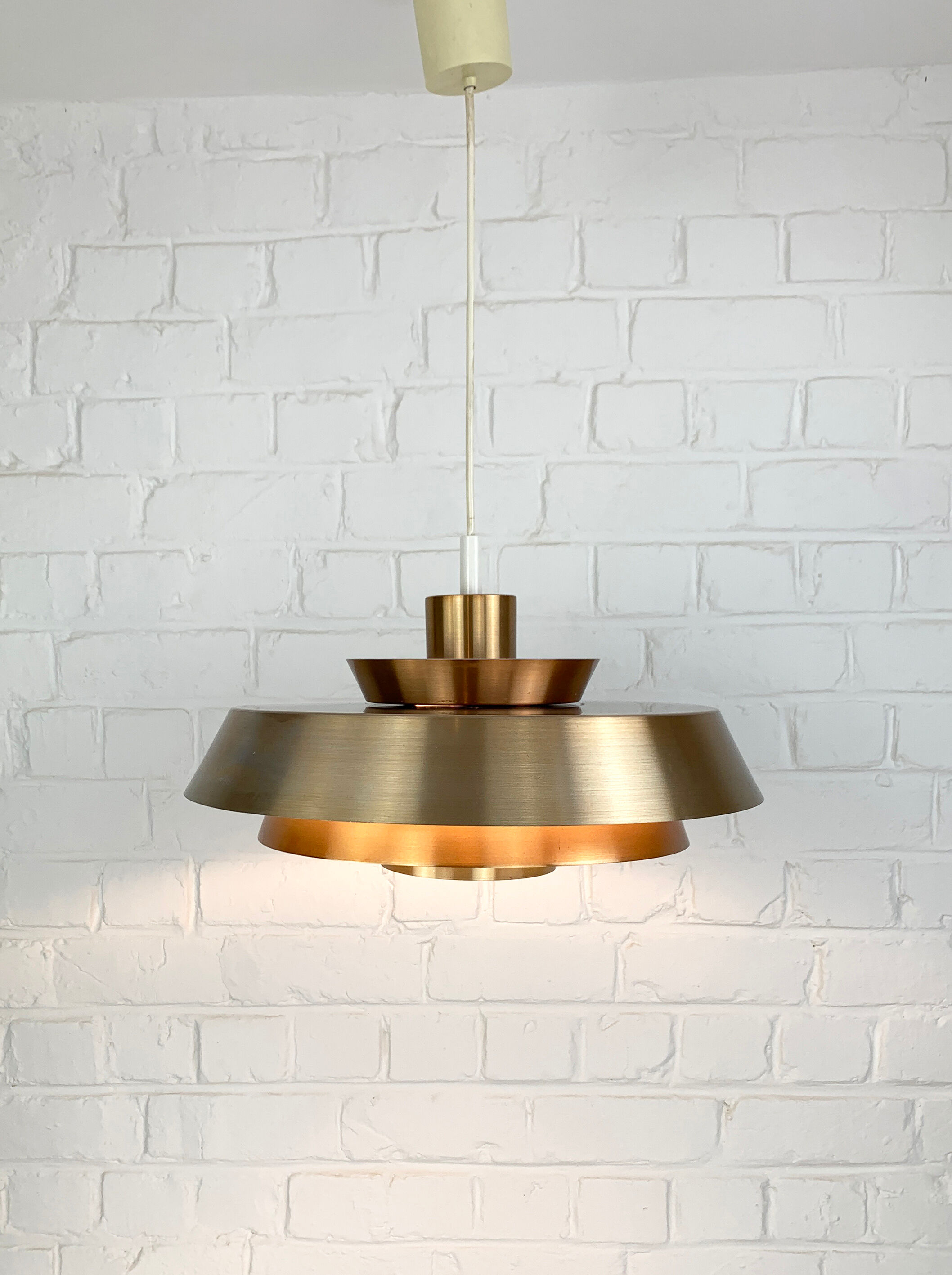 Hanging lamp Nova copper Jo Hammerborg for Fog&Mørup Denmark