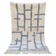 Tapis Marocain graphique bleu