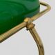 Notary and banker's lamp in green opaline