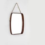 Vintage rectangular wooden mirror, Italy, 1960s.