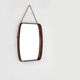 Vintage rectangular wooden mirror, Italy, 1960s.