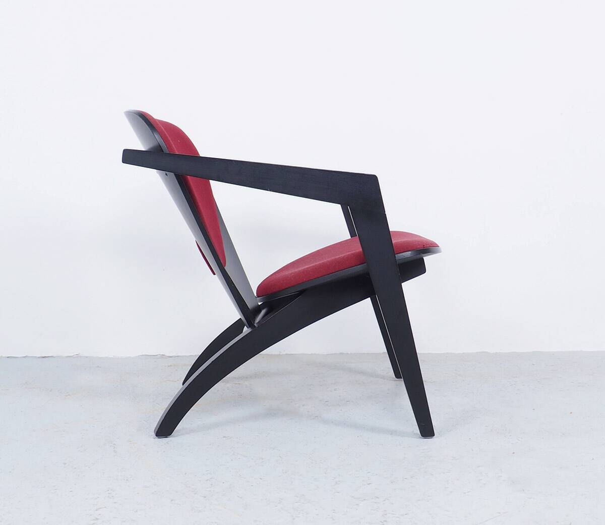 Hans J. Wegner black Butterfly lounge chair by Getama, 1970s
