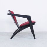 Hans J. Wegner black Butterfly lounge chair by Getama, 1970s