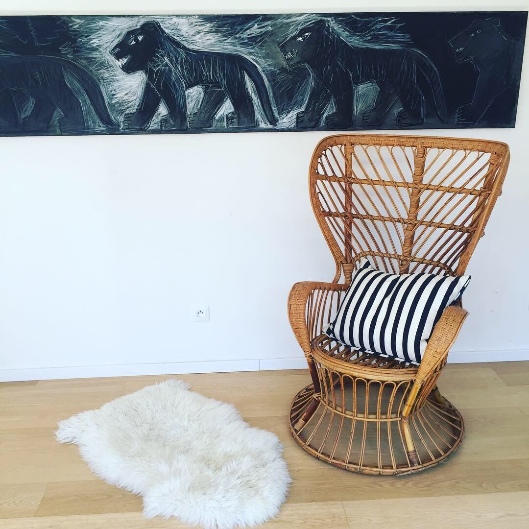 Rattan armchair  Gio Ponti