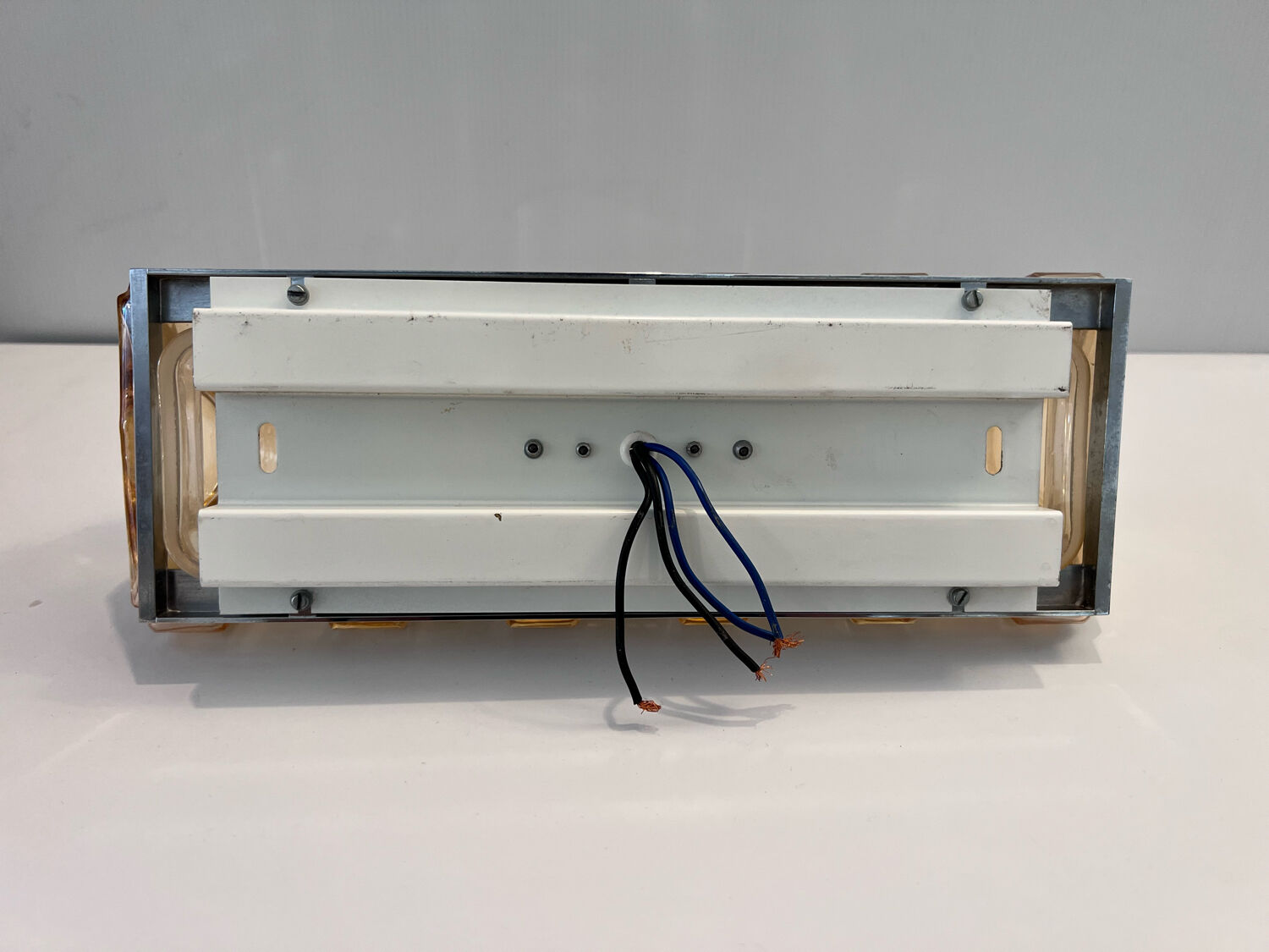 Wall lamp in amber glass 1970