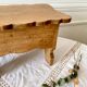 Small vintage wooden chest bench