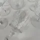 9 grands verres en cristal de Baccarat, modèle Champigny.