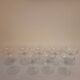 Set of 9 vintage champagne glasses in fine glass