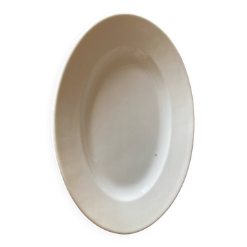 Plat de service  porcelaine blanche vintage