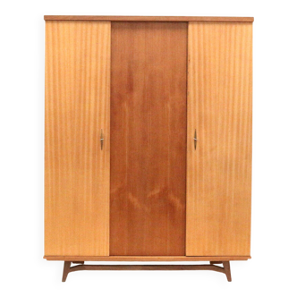 Vintage 3-door wardrobe from the 1960s