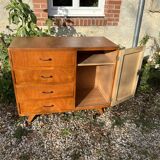 Compass feet chest of drawers