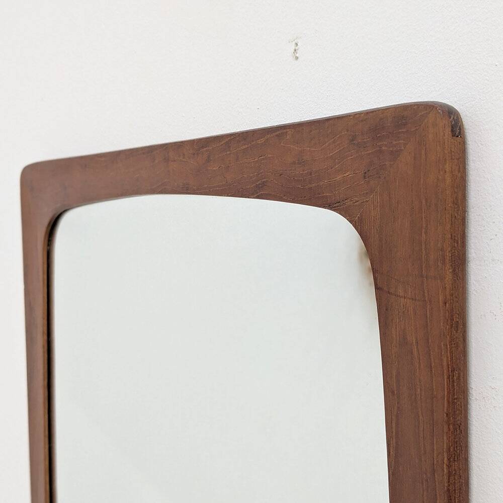 Scandinavian teak mirror