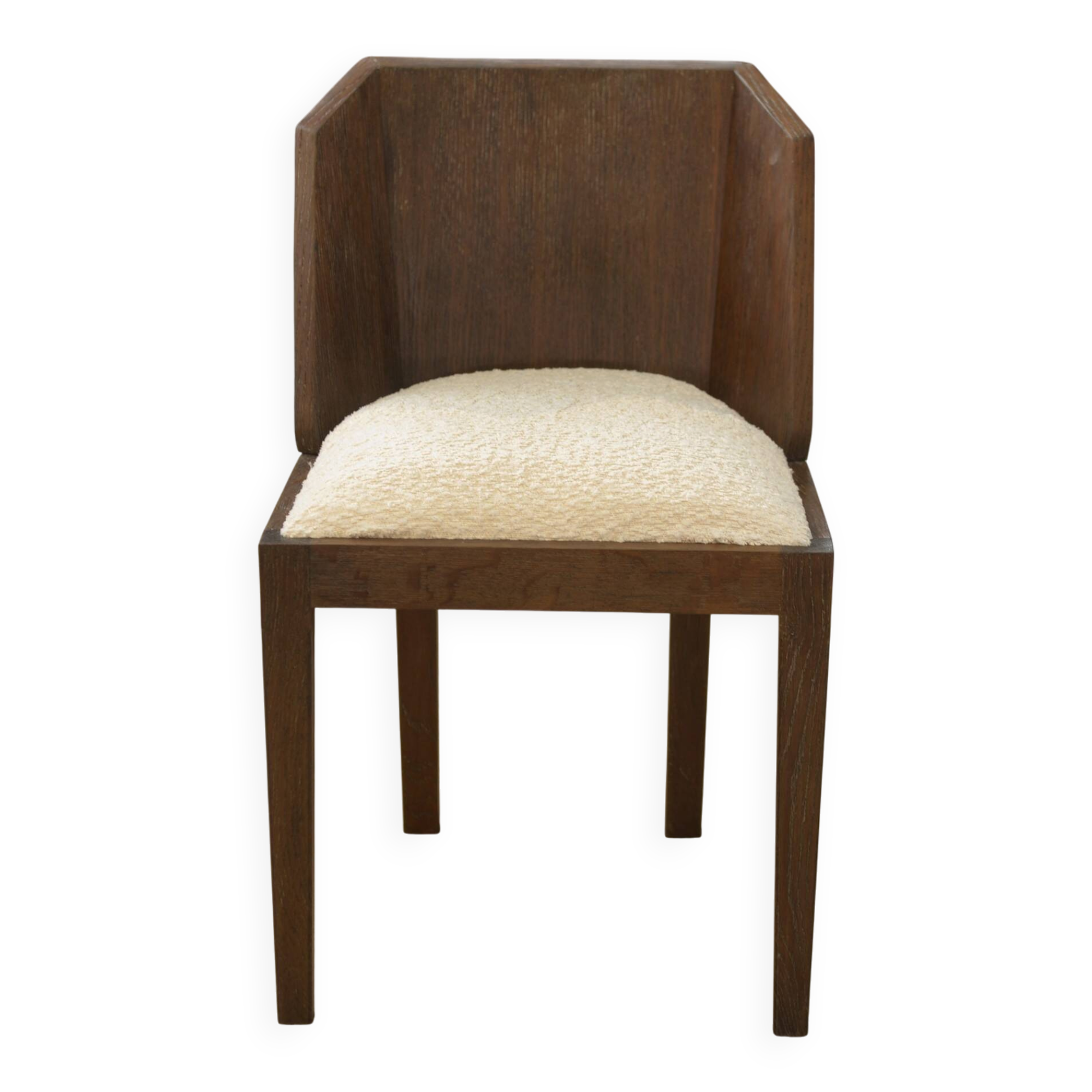 Chaise en chêne dans le goût de Pierre Chareau 1950’s