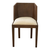 Chaise en chêne dans le goût de Pierre Chareau 1950’s