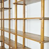 Handmade wooden bookshelf, 1960s