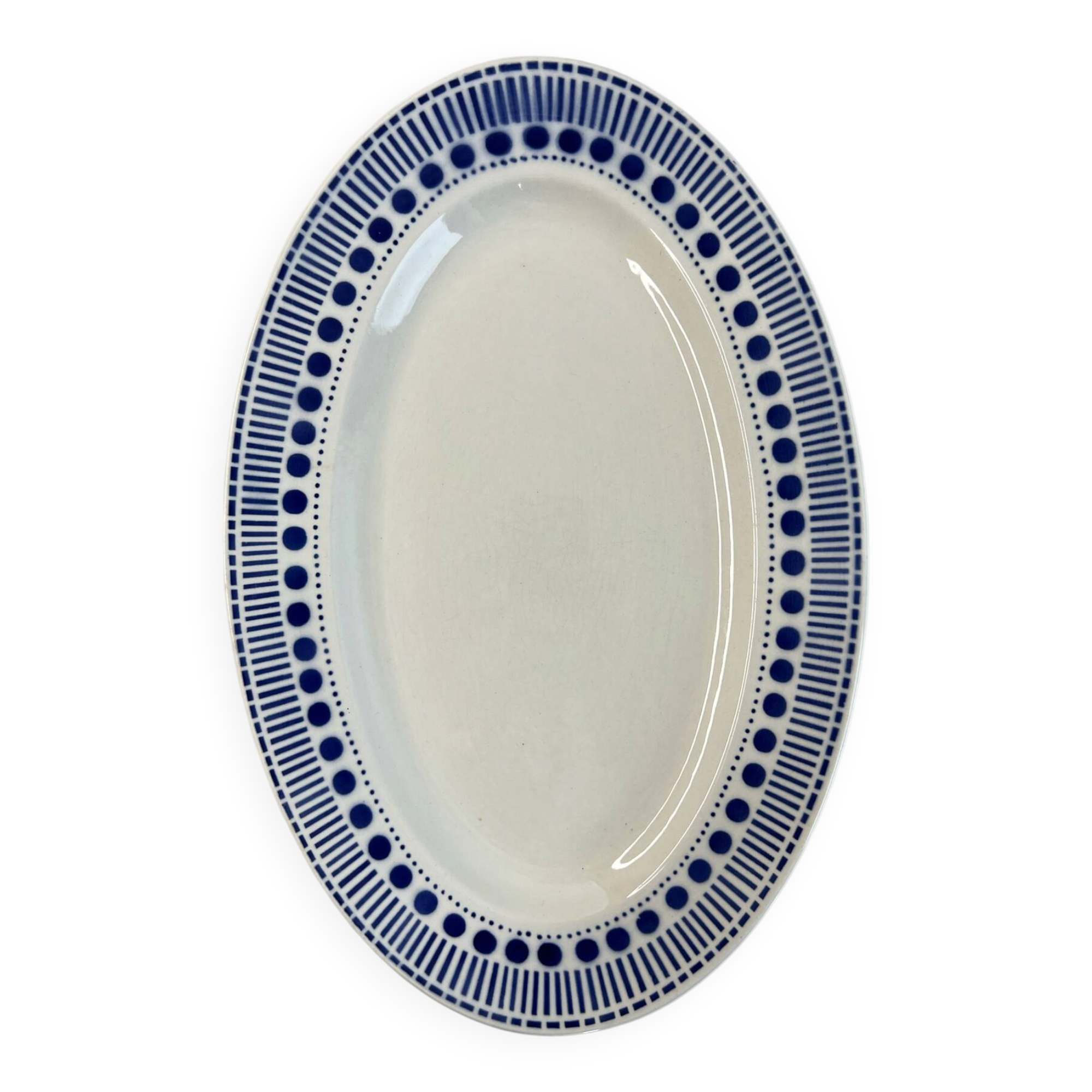Plat ovale Sarreguemines collection Béatrice