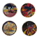 Coasters by the artist Guillaume Cornelis, known as Corneille, from 2001.