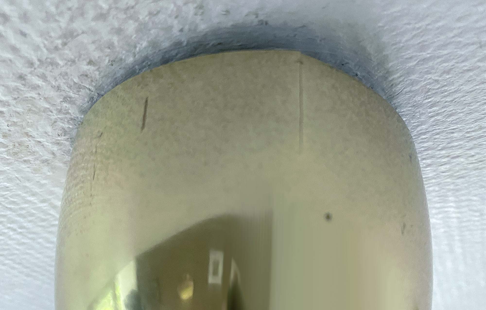 Art Deco pendant lamp, brass glass