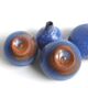 Set of 4 blue ceramic vases - Antonio Lampecco