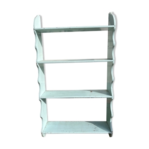Étagère patine bleue