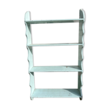 Blue patina shelf