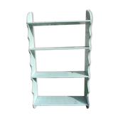 Blue patina shelf