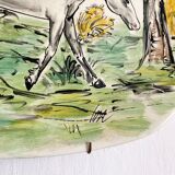 Decorative horse plate signed from the 60s-70s