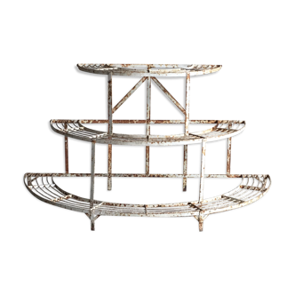 Metal half-moon plant holder 20th century