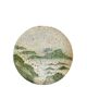 Pierre Devie, Mid-century modern green ceramic solifleur vase, France 1980