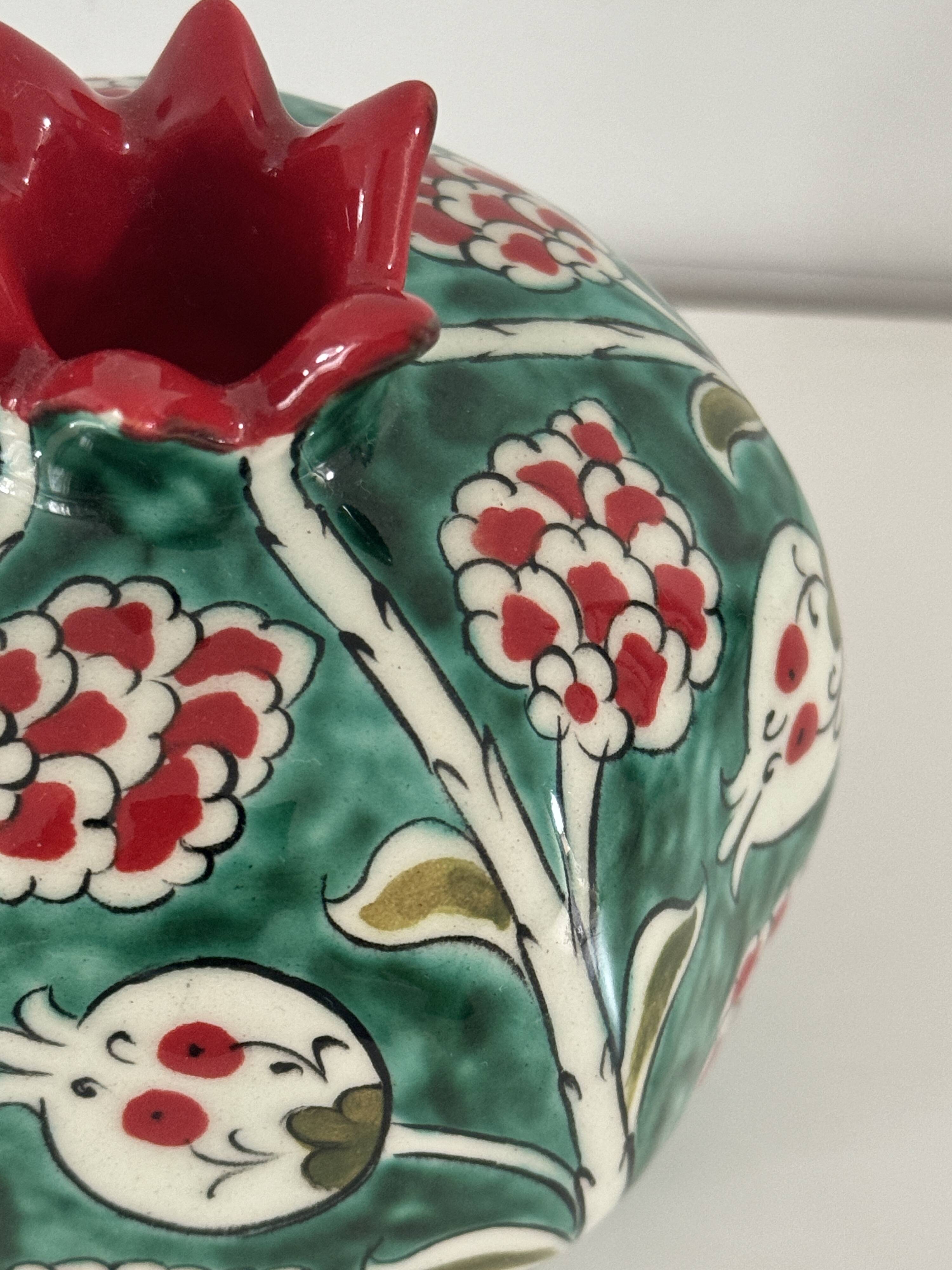 Large ceramic candle holder