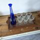 Vintage wooden serving tray signed Souron
