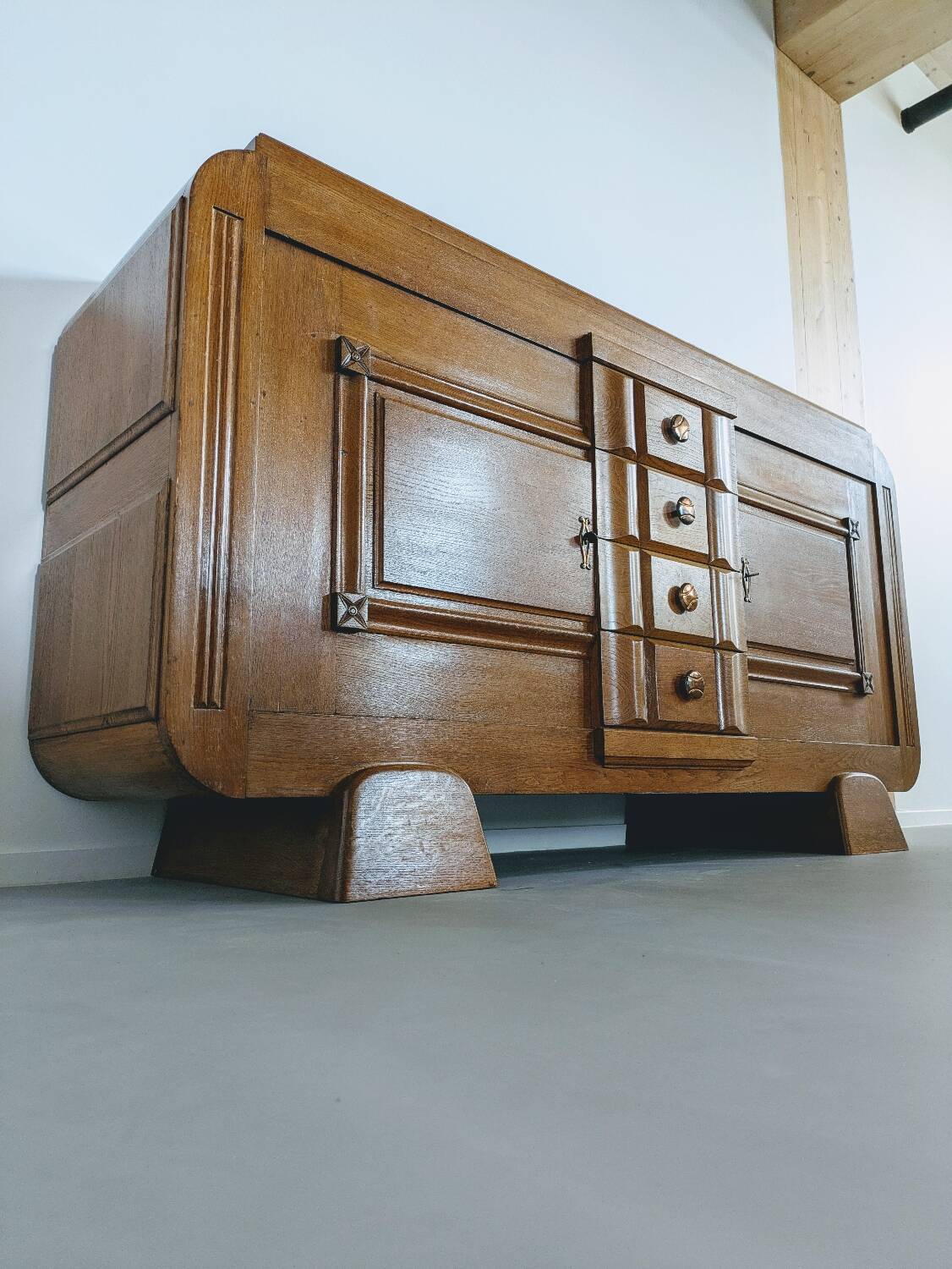 Vintage Art Deco wooden sideboard