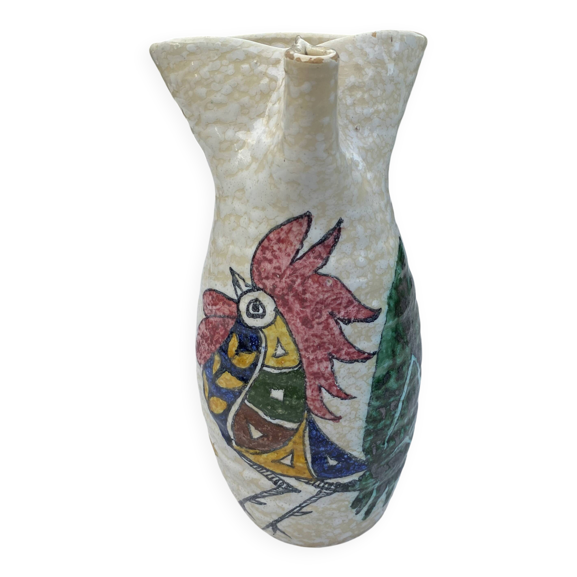 Vintage Ceramic Jug / Pitcher Sanguino Toledo Spain