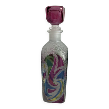Carafe vintage Luigi Bormioli Italie - Modèle "Spirale Psychédélique"