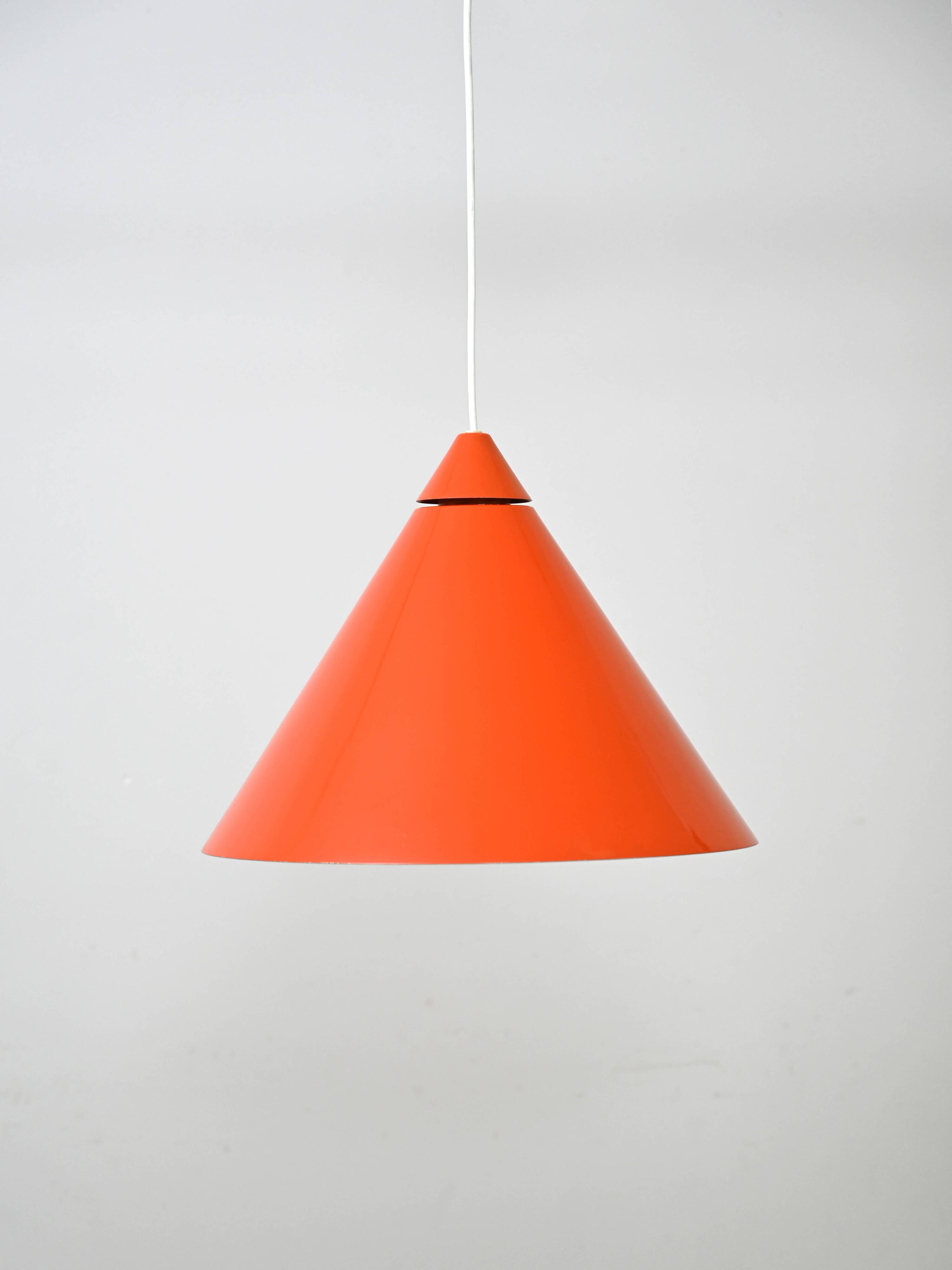 Scandinavian orange pendant lamp