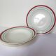 5 vintage porcelain soup plates