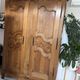 Beautifully decorated walnut wardrobe.