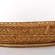 Old basket braided in rattan